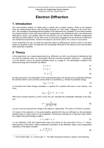 Electron Diffraction