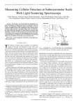 Measuring cellular structure at submicrometer scale with light