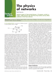 The physics of networks