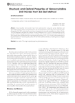 Structural and Optical Properties of Nanocrystalline ZnO