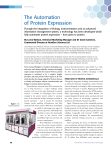 The Automation of Protein Expression
