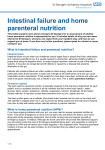 Intestinal failure and home parenteral nutrition