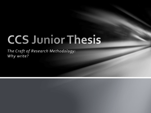 CCS Junior Thesis - An Unworthy Servant