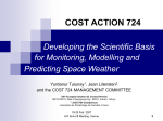 Presentation about COST - METU | Aerospace Engineering