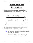 Power Flow and Return Loss
