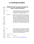 PMSM with field strengthening ability for electric vehicle propulsion