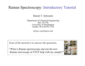Raman Spectroscopy: Introductory Tutorial
