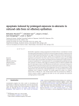 Apoptosis induced by prolonged exposure to odorants in cultured