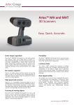 Artec MH-T 3D Scanner list face