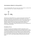 Determination of Blood Urea Nitrogen (BUN) Formation of Urea: