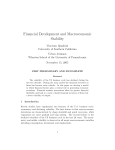Financial Developments and Macroeconomic Stability
