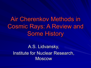 Air Cherenkov Methods in Cosmic Rays: A Review