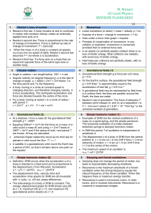 M. Manser A2 Level Physics REVISION