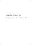 New central bank act