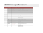 M.S. in Biostatistics suggested course sequence