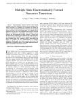 Multiple State Electrostatically Formed Nanowire Transistors