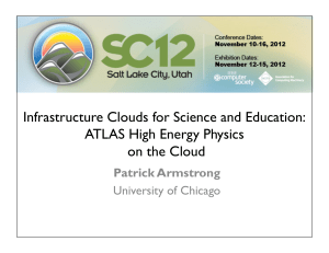 Infrastructure Clouds for Science and Education: ATLAS