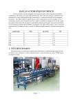BAYLAN AUTOMATED TEST BENCH 1. TEST BENCH PARTS