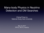 Many-body Physics in Neutrino Detection and Dark Matter Searches