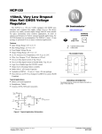 NCP120 - 150mA, Very Low Dropout Bias Rail CMOS Voltage