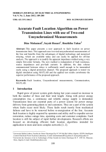Accurate Fault Location Algorithm on Power Transmission Lines