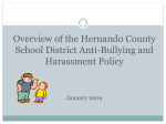 Hernando Anti Bullying and Harassment Policy