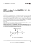 ESD Protection for the SGL-0622Z GPS LNA