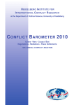 CONFLICT BAROMETER 2010