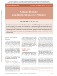 Cancer Biology and Implications for Practice