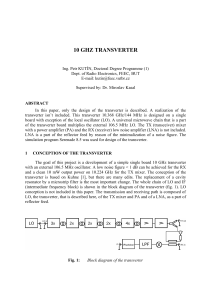 10 GHZ TRANSVERTER