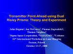 Transmitter Point-Ahead using Dual Risley Prisms: Theory and