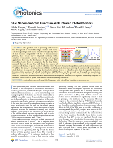 SiGe nanomembrane quantum-well infrared photodetectors