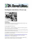 Earthquake made history 20 years ago - Hi
