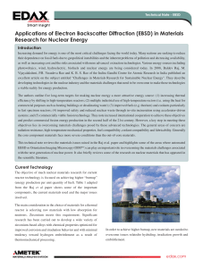 Applications of EBSD in Materials Research for Nuclear