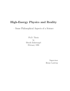 High-Energy Physics and Reality