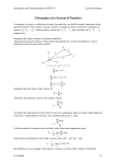 Dynamics of a System of Particles