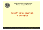 Electrical conduction in ceramics