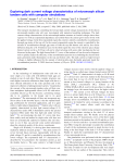 Exploring dark current voltage characteristics of micromorph silicon