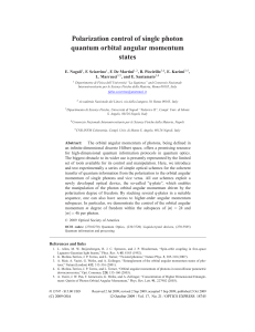 Polarization control of single photon quantum