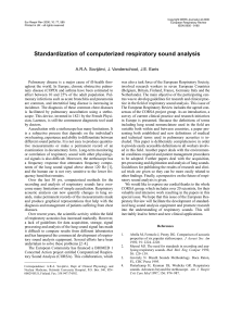 Standardization of computerized respiratory