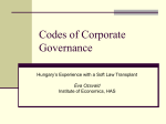 Codes of Corporate Governance