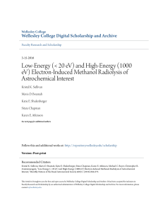 Low-Energy (20 eV) and High-Energy (1000 eV) Electron