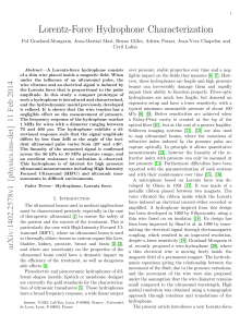 Lorentz-Force Hydrophone Characterization