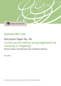 Bank of England External MPC Unit Discussion Paper No. 46