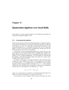 Quaternion algebras over local fields