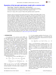 Dynamics of the two-spin spin-boson model with a