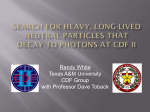 Search for Heavy, Long-Lived Neutral Particles that Decay to