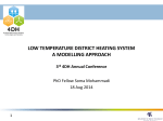 low temperature district heating system a modelling approach
