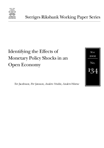 Identifying the Effects of Monetary Policy Shocks in an Open Economy