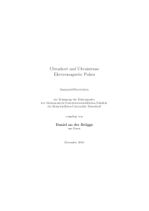Ultrashort and Ultraintense Electromagnetic Pulses - Heinrich